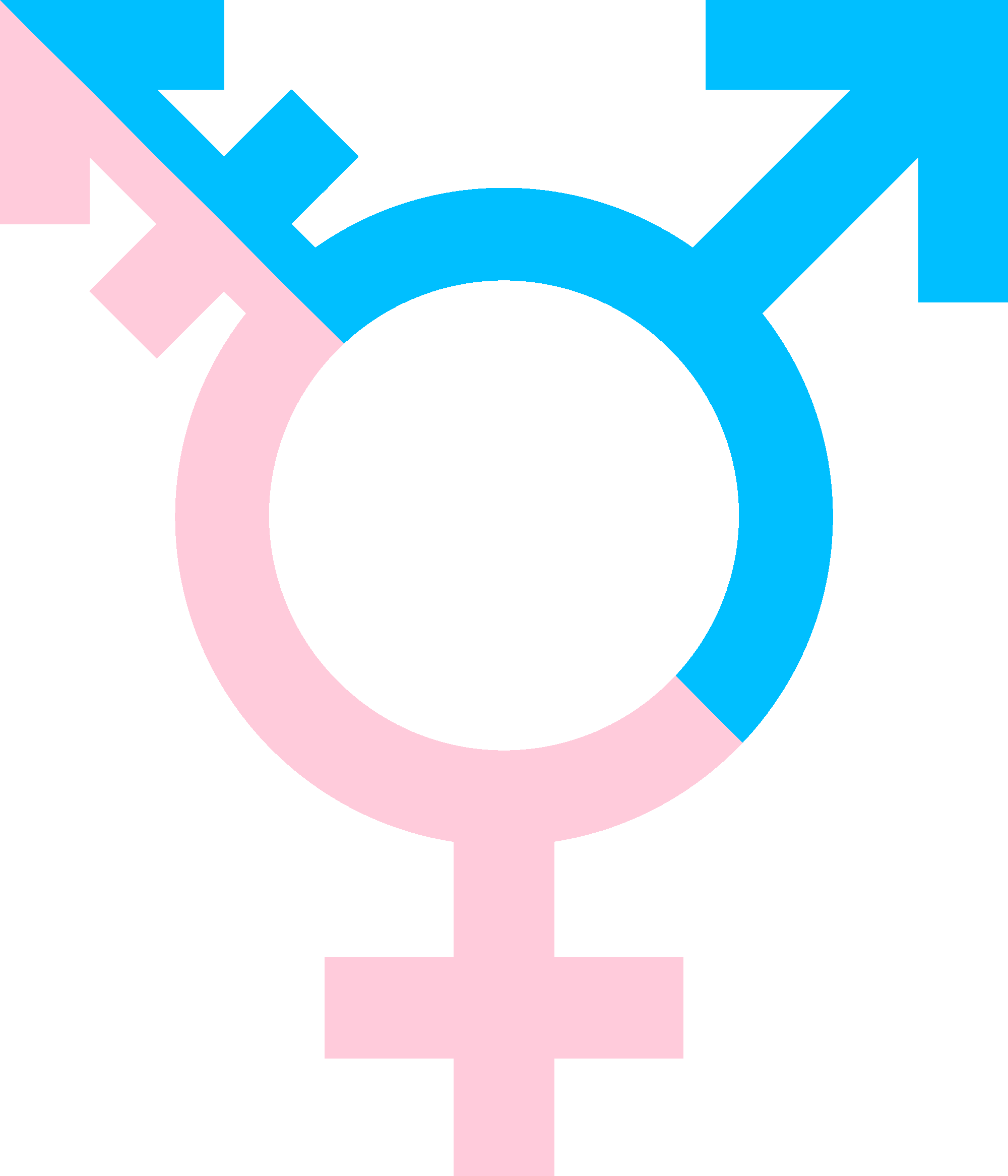Símbolo transgénero. | Foto: Wikimedia Commons