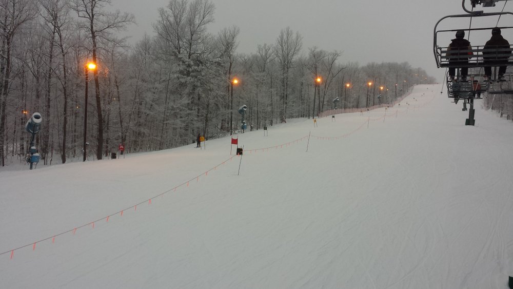 Bristol Mountain Ski Resort durante las nevadas. | Foto: Shutterstock