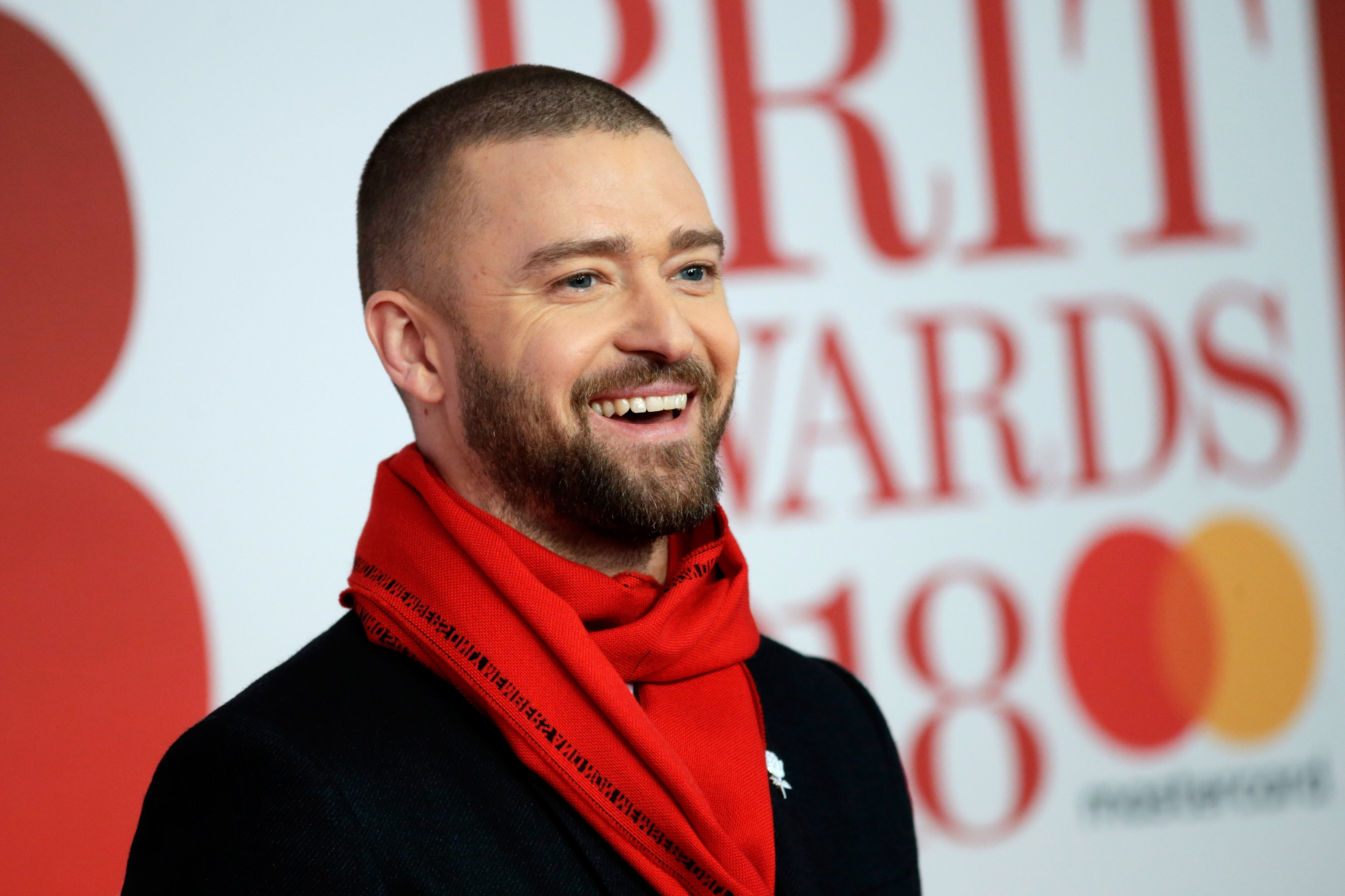 Justin Timberlake attends The Brit Awards 2018 held at The O2 Arena on February 21, 2018, in London, England. | Source: Getty Images