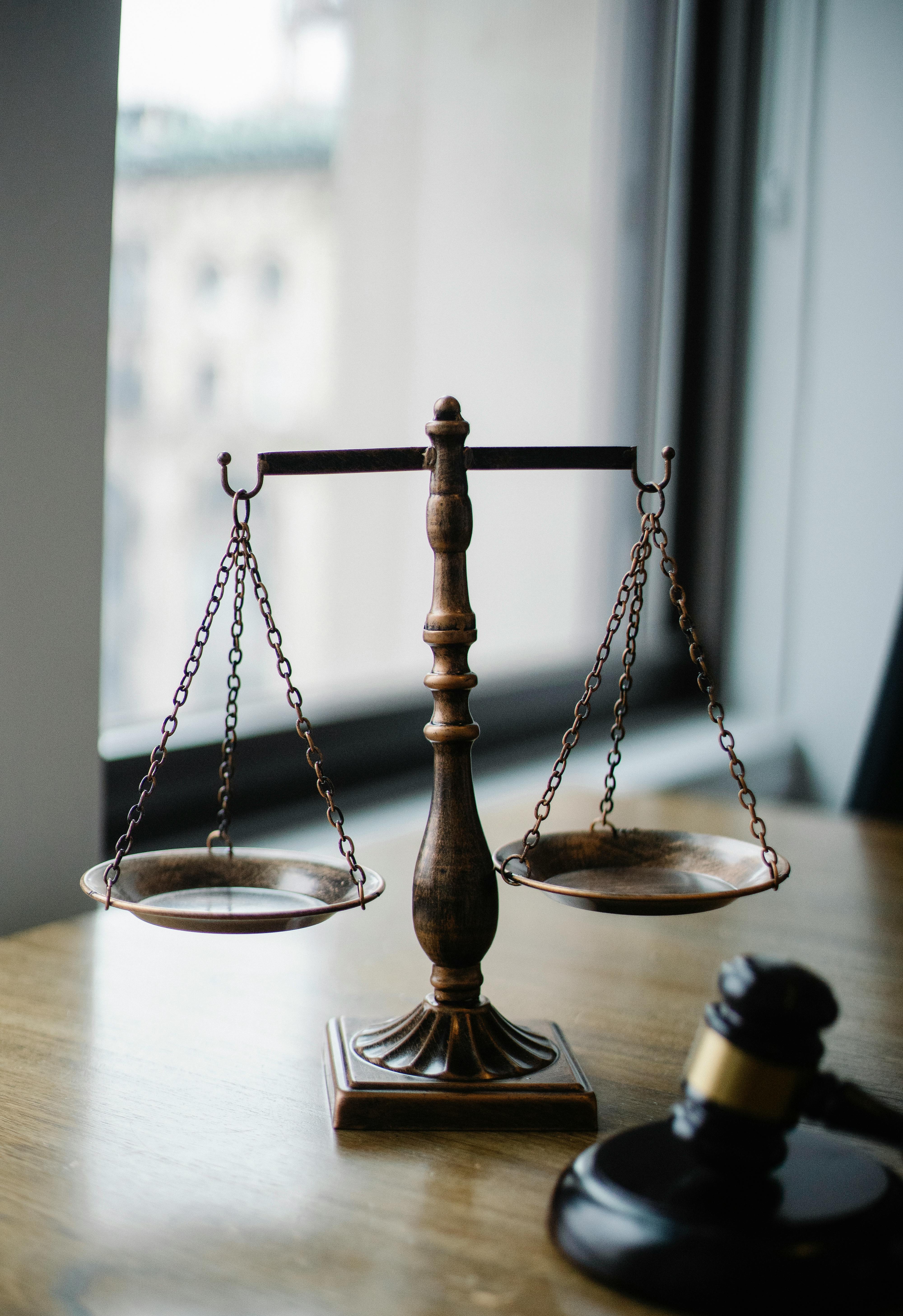 A courtroom desk | Source: Pexels