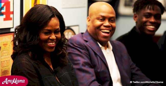 Michelle Obama genuinely amazes students at the Motown Museum while on her tour book