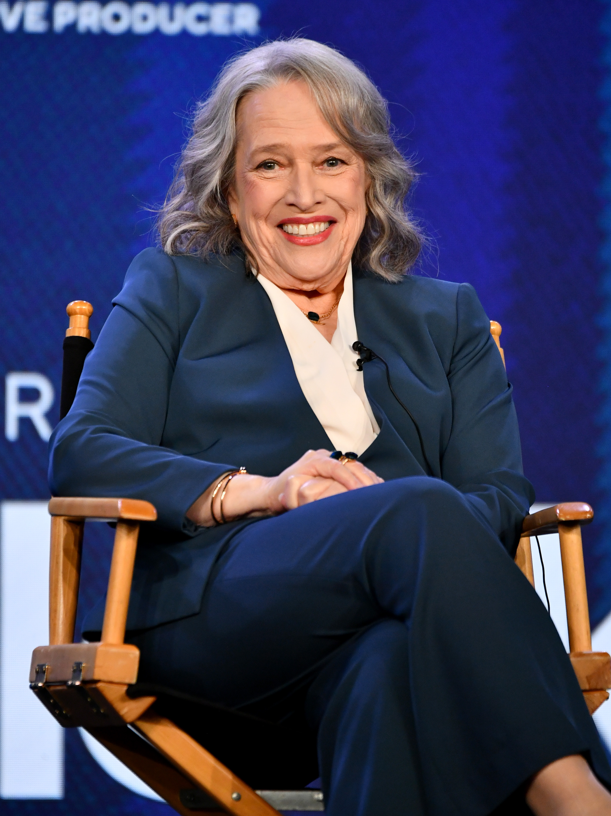 Kathy Bates speaks onstage at the 