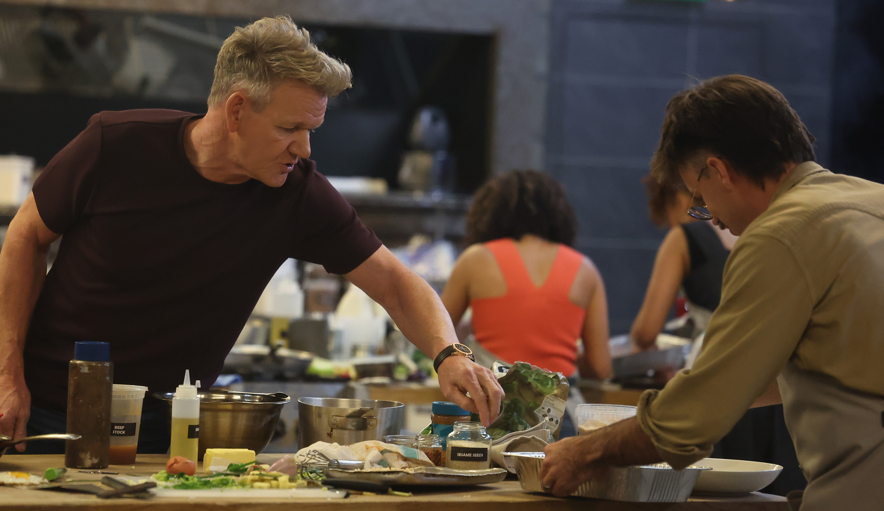 Gordon Ramsay filming season five of FOX's "Next Level Chef" on September 25, 2025. | Source: Getty Images