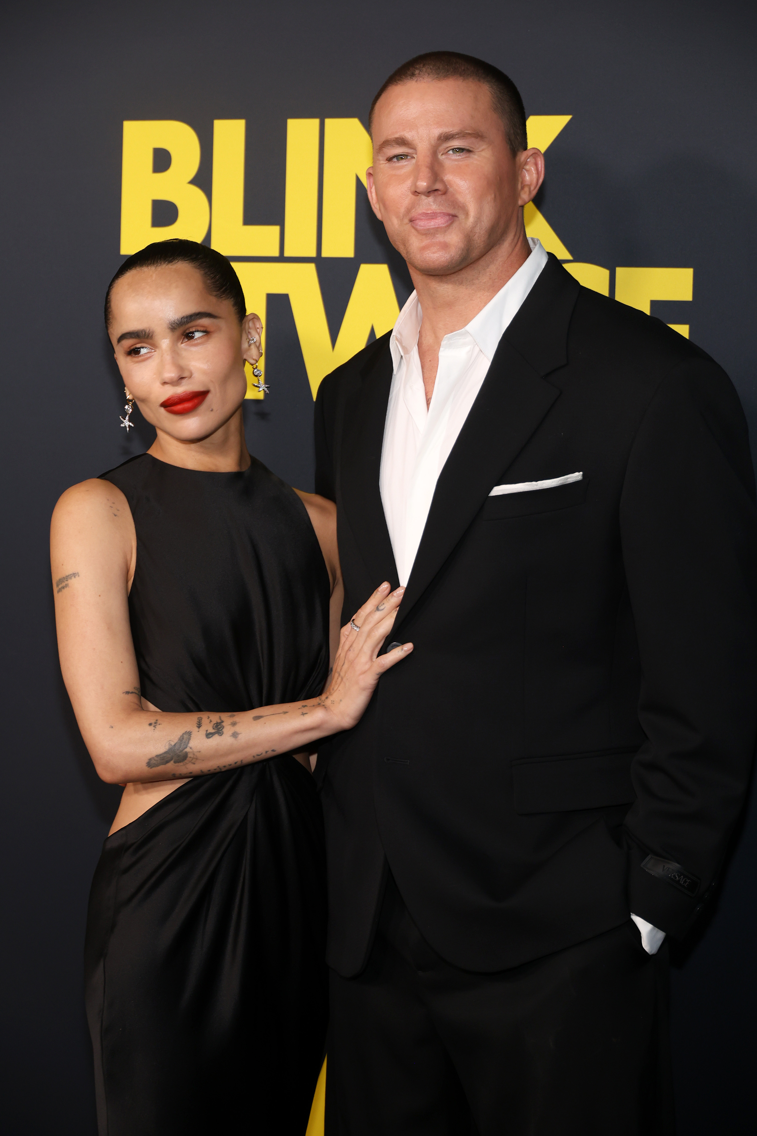 Zoë Kravitz and Channing Tatum attend the Los Angeles premiere of Amazon MGM Studios' "Blink Twice" on August 8, 2024 | Source: Getty Images