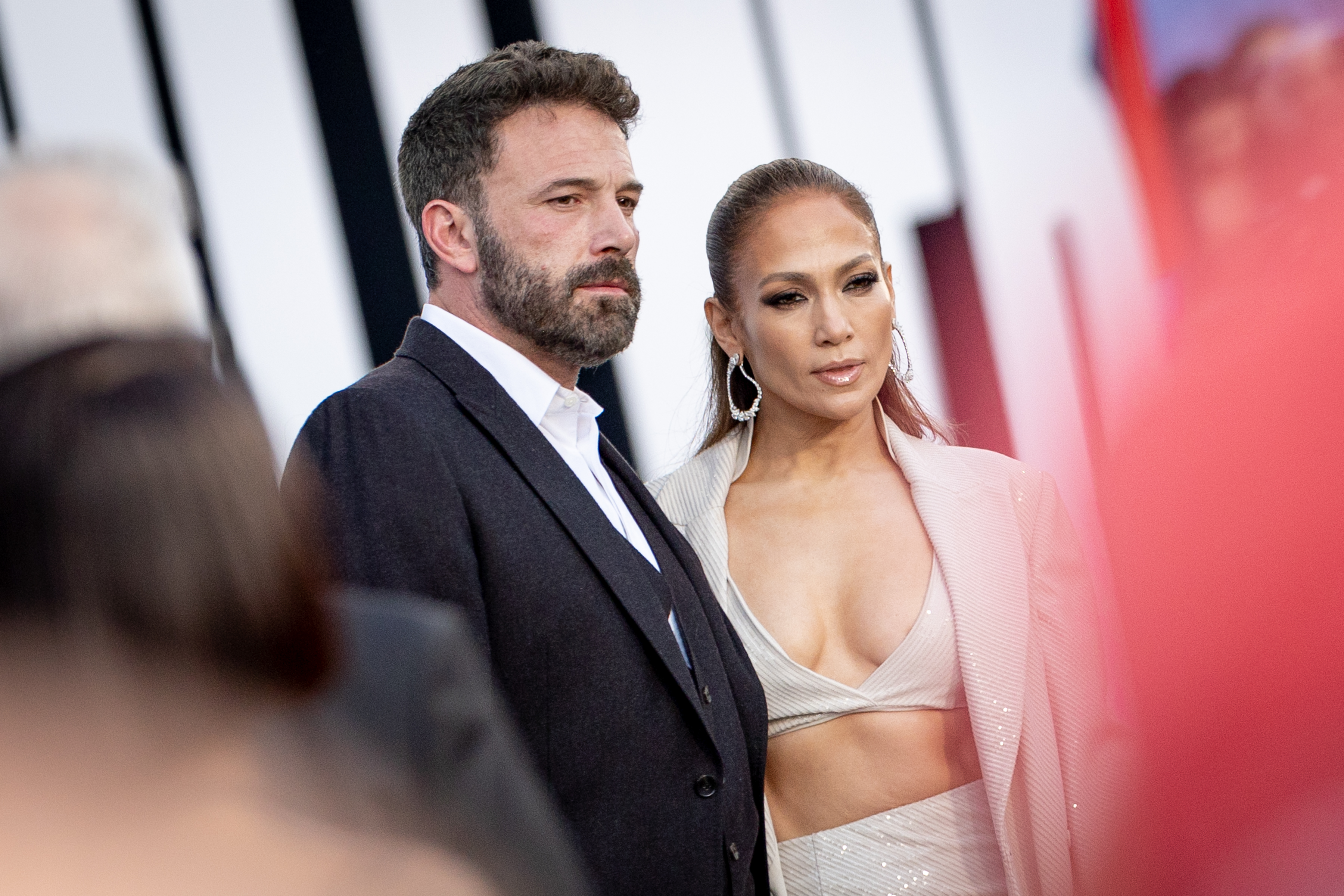 Ben Affleck and Jennifer Lopez attend the premiere of Netflix's 'The Mother' at Westwood Regency Village Theater in Los Angeles, California, on May 10, 2023. | Source: Getty Images