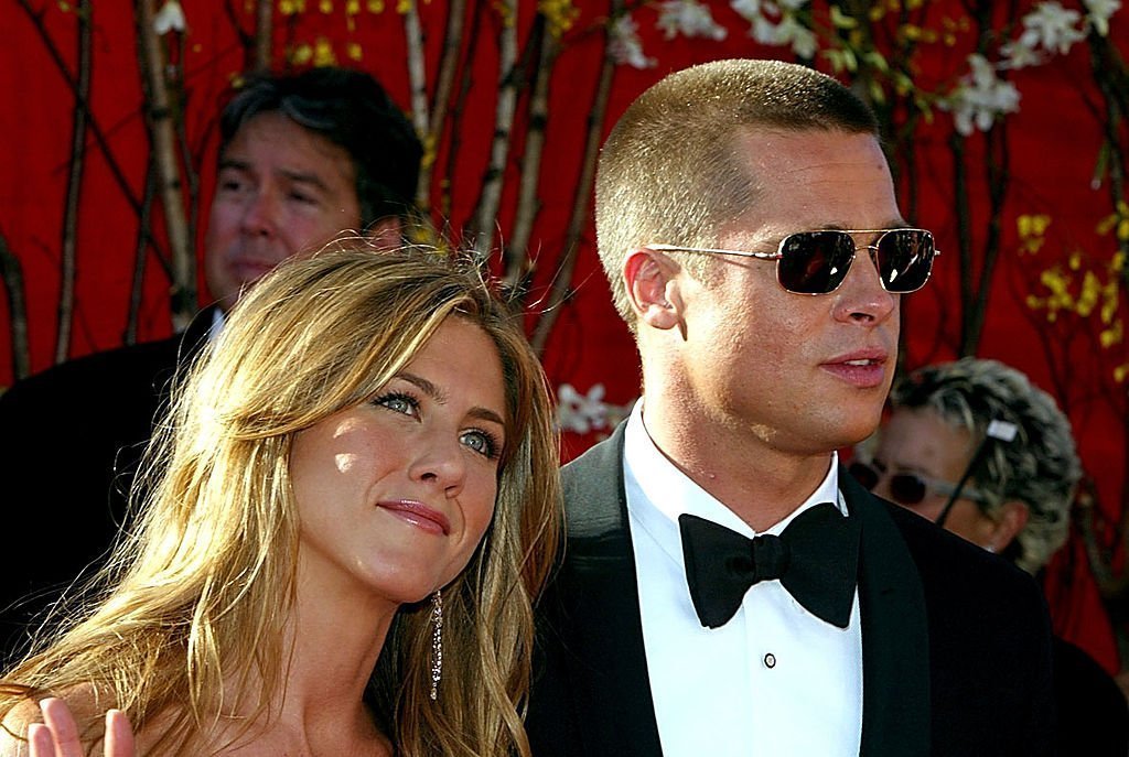 Jennifer Aniston and Brad Pitt at the 56th Annual Primetime Emmy Awards | Photo: Getty Images