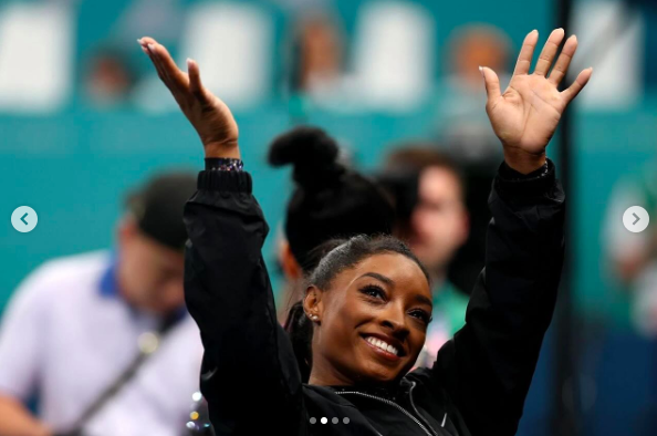 Simone Biles at the Paris Olympics, posted on July 30, 2024 | Source: Instagram/simonebiles