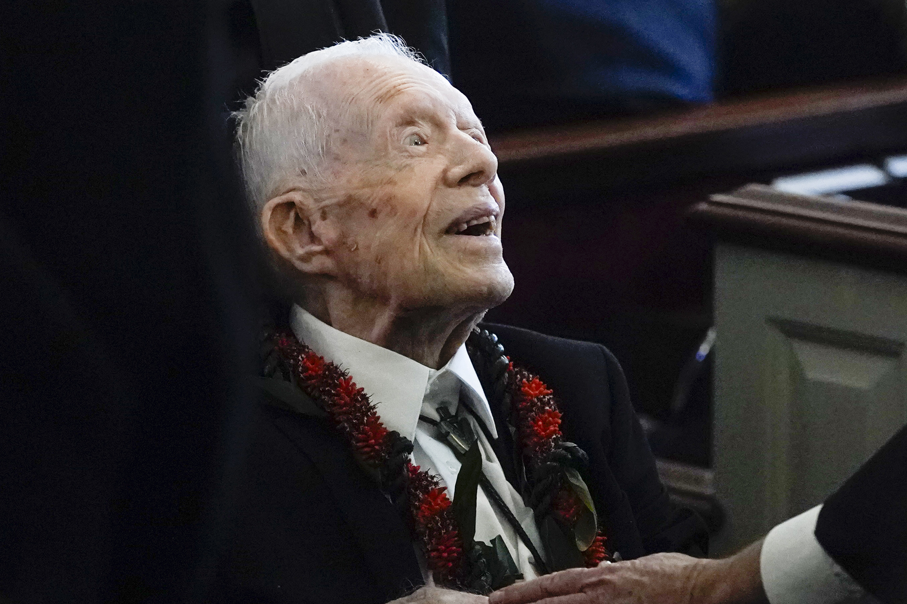 Former U.S. President Jimmy Carter at Maranatha Baptist Church, in Plains, Georgia, on November 29, 2023  | Source: Getty Images