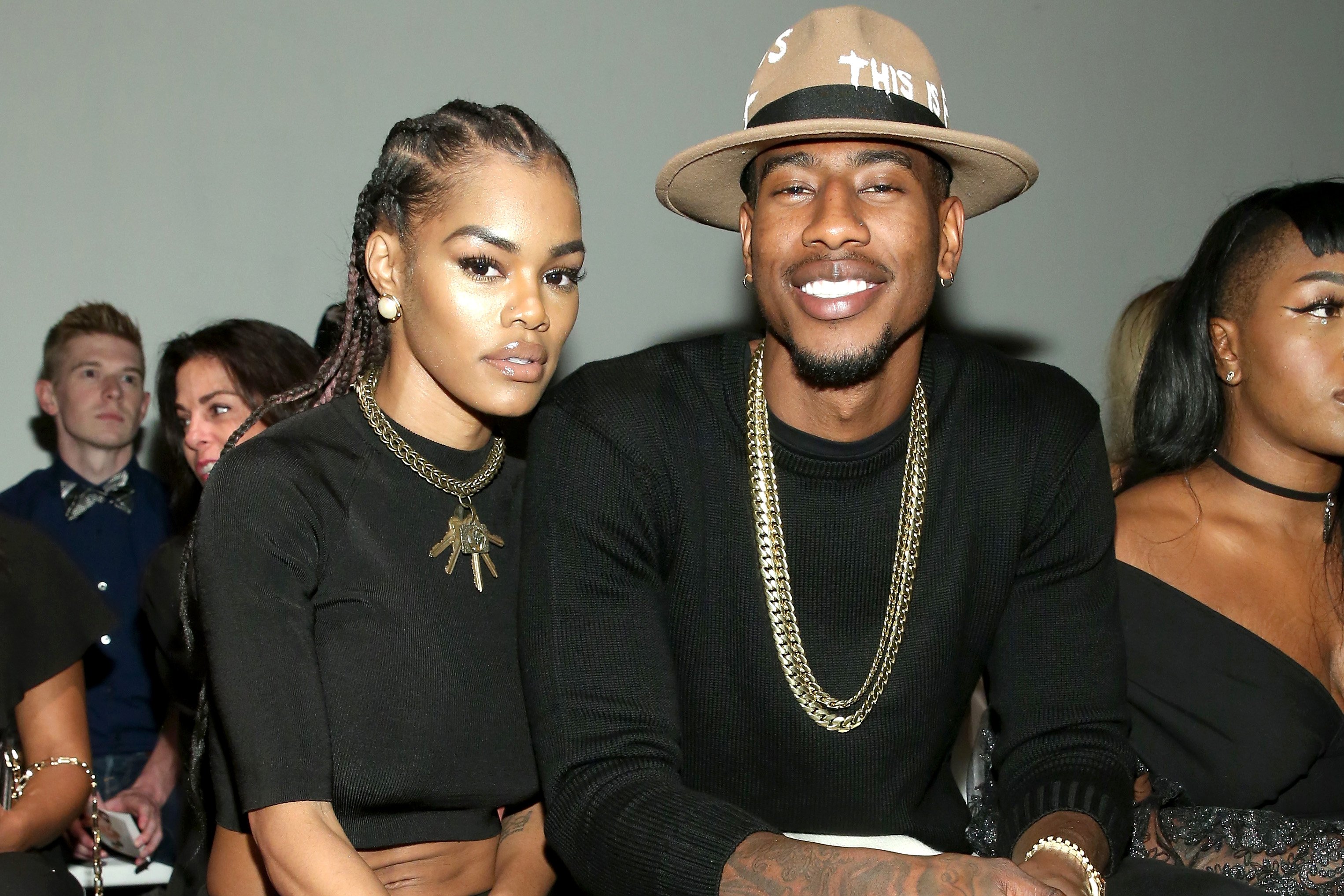 Teyana Taylor and Iman Shumpert during the New York Fashion Week in 2016. | Photo: Getty Images