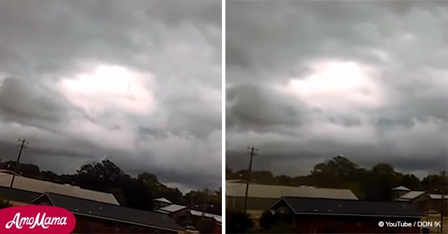 People say they can see God walking in the clouds in mysterious video
