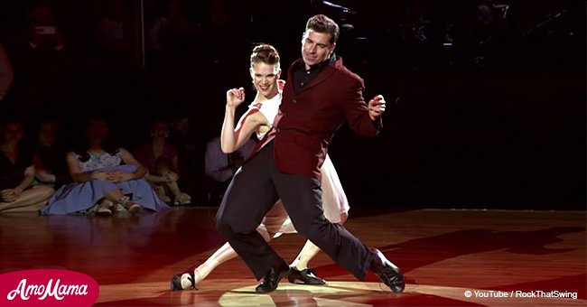 Deux danseurs de swing ont laissé les spectateurs sans voix grâce à leur performance sur la chanson