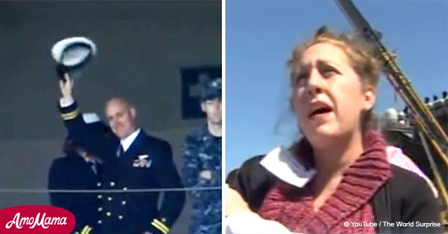 'He’s perfect. Thank you': Navy dad's reaction when he sees his newborn son for the first time