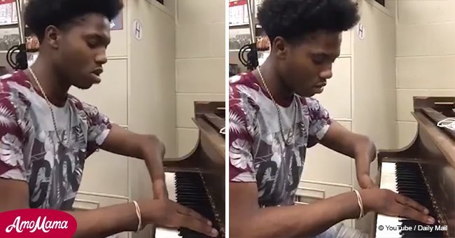 Teen born with only four fingers plays original song on piano and it's awesome