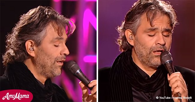 Andrea Bocelli performs iconic Elvis Presley song and moves the audience to tears