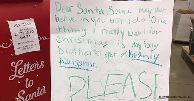 Little girl goes viral after writing letter to Santa asking for a kidney on behalf of sick brother