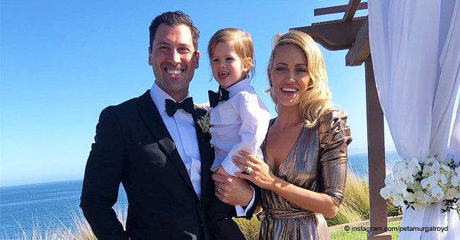 Maks Chmerkovskiy Holds His Adorable Son with Wife Peta as He Attends Brother Val’s Wedding