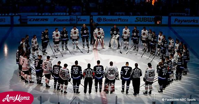 NHL hockey teams are paying tribute on the ice to the lives lost in the bus crash