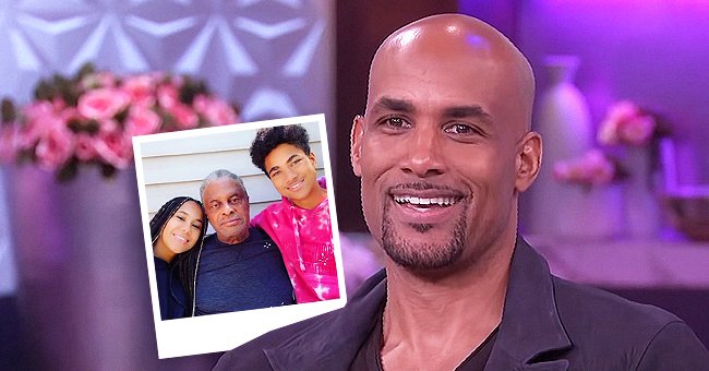 Boris Kodjoe's Two Kids Pose with Their Grandfather on His 80th ...