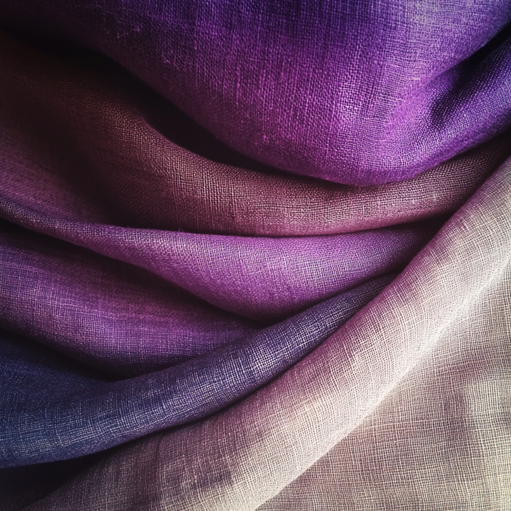 Different shades of purple fabric | Source: Midjourney