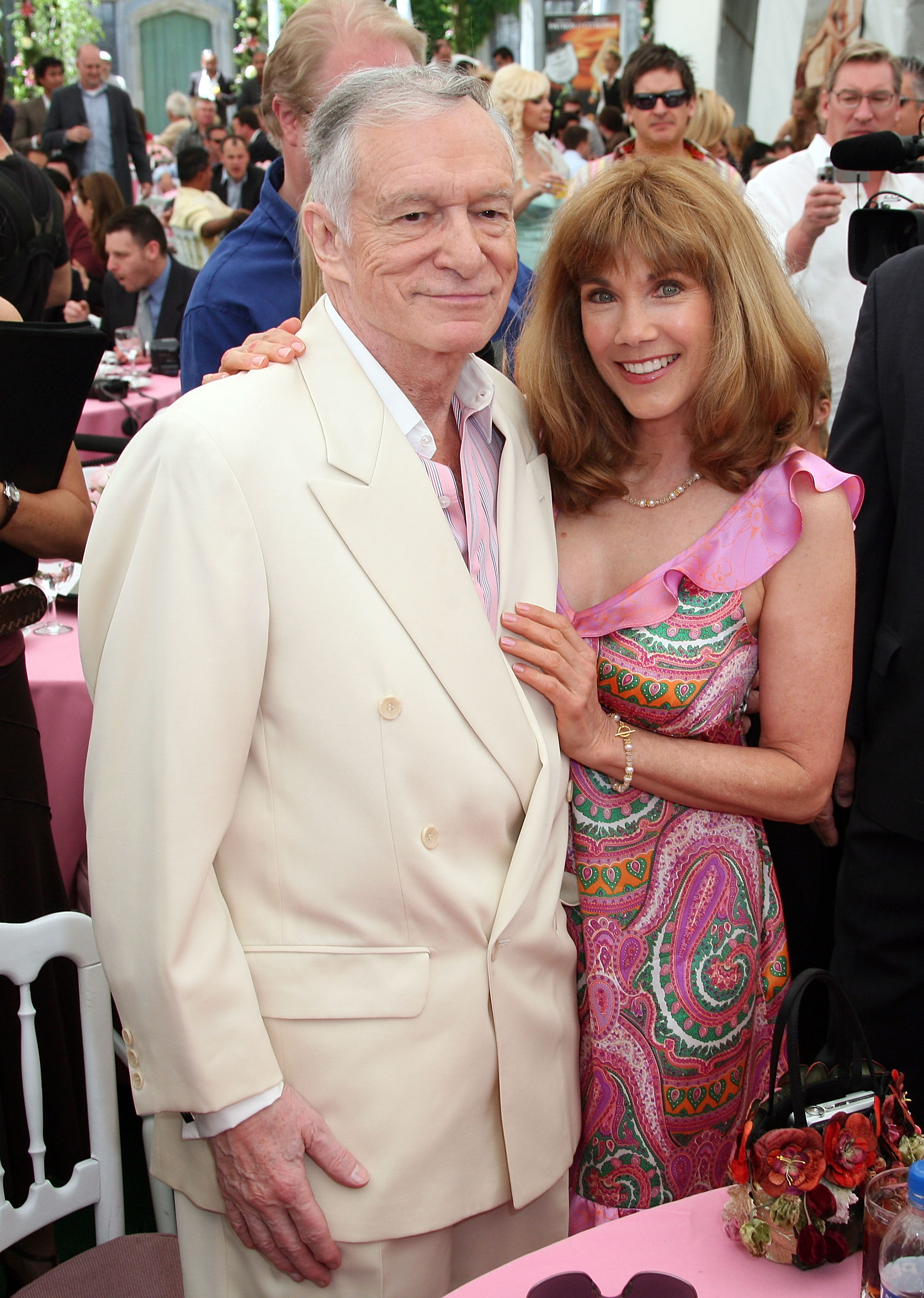 Hugh Hefner and Barbi Benton in Los Angeles in 2007 | Source: Getty Images