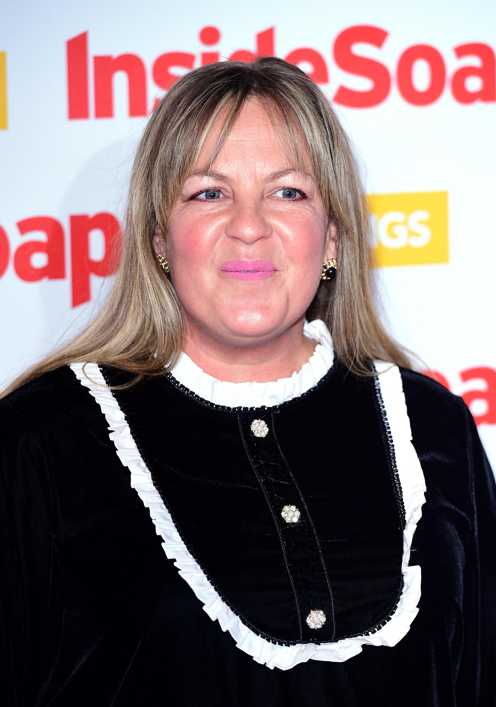 Stanley steals the scene at the 2018 Inside Soap Awards in Soho. Rocking a dramatic black look with statement white ruffles, the actress works the cameras outside 100 Wardour Street alongside a who's who of soap royalty.
