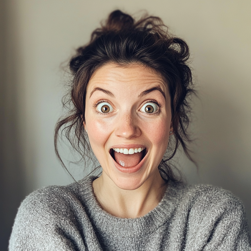 A surprised woman | Source: Midjourney