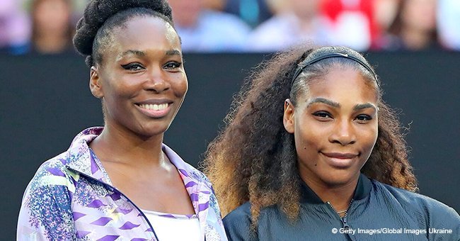 Serena and Venus Williams flaunt toned figures with their 'siblings' on court