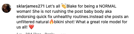Comments about Blake Lively | Source: Instagram.com/blakelively
