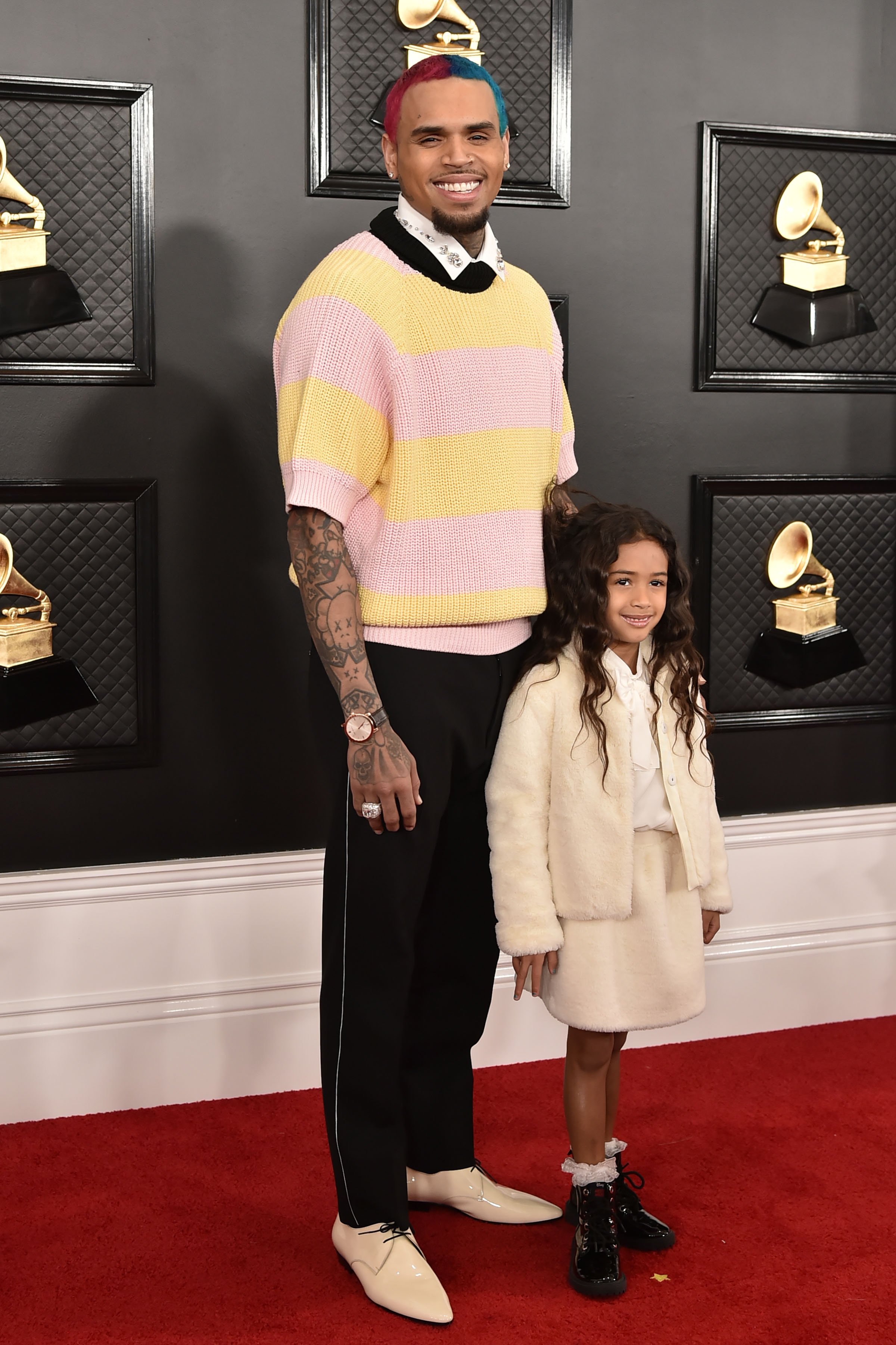 Chris Brown and Royalty Brown attend the 62nd Annual Grammy Awards at Staples Center in Los Angeles, CA. on January 26, 2020 | Photo: Getty Images