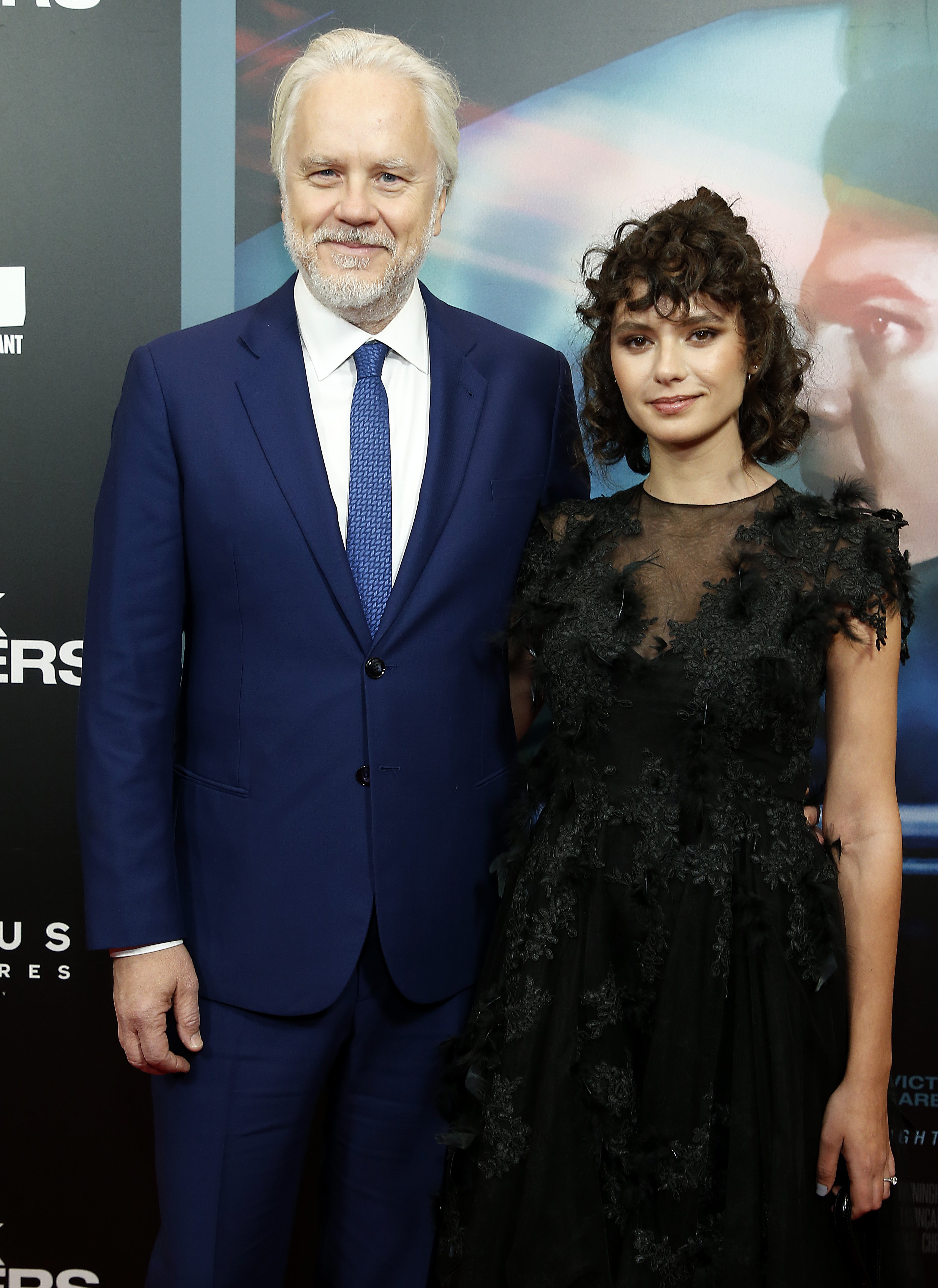 Tim Robbins and Gratiela Brancusi at the premier of "Dark Waters" in New York, November, 2019. | Photo: Getty Images.