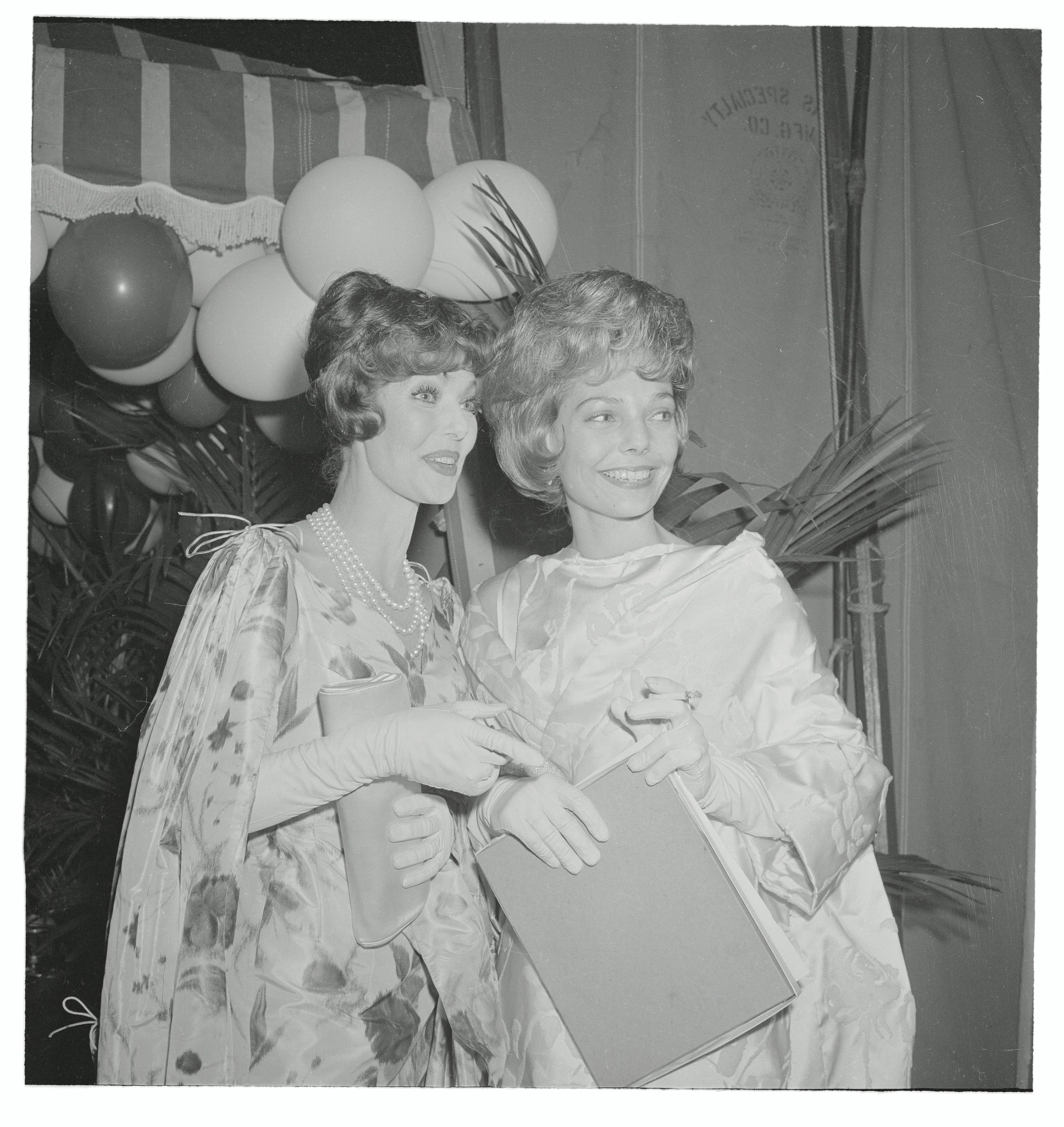 Judy Lewis and Loretta Young attending the Emmy awards in Hollywood 1961. | Source: Getty Images
