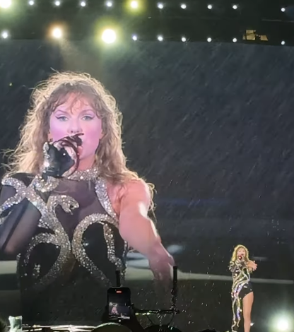 Screenshot of a video showing Taylor Swift performing in Miami on October 18, 2024 | Source: Instagram/billboard