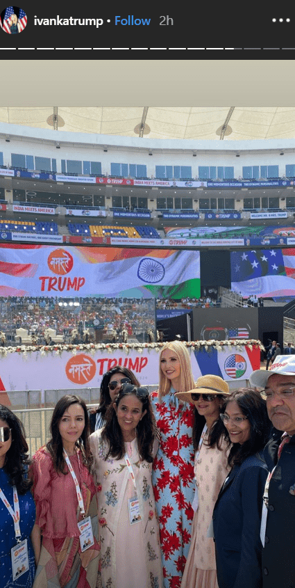 Ivanka Trump and attendees, at the Taj Mahal in India | Photo: Instagram/IvankaTrump