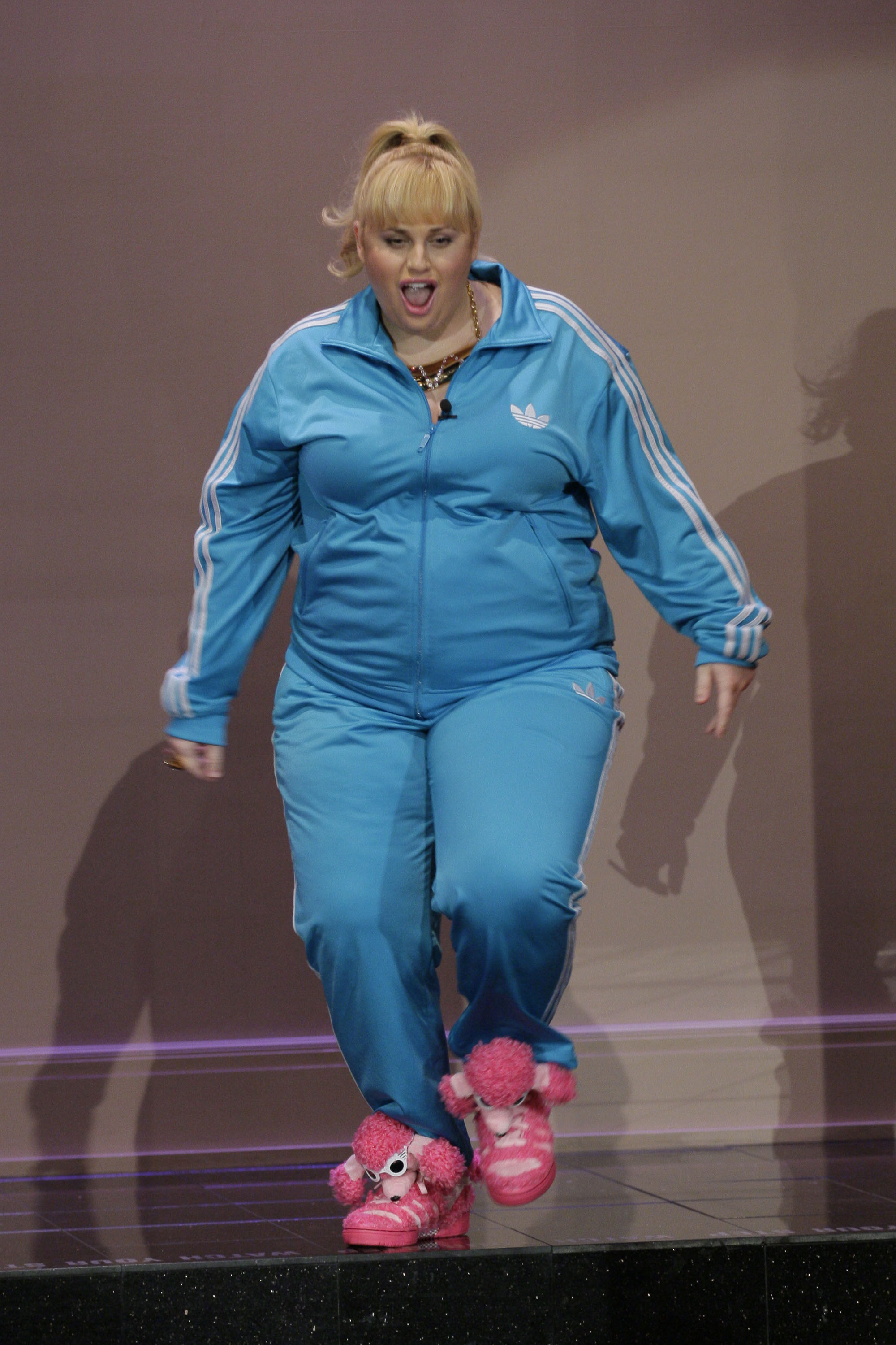 Rebel Wilson on "The Tonight Show with Jay Leno" on April 9, 2013 | Source: Getty Images