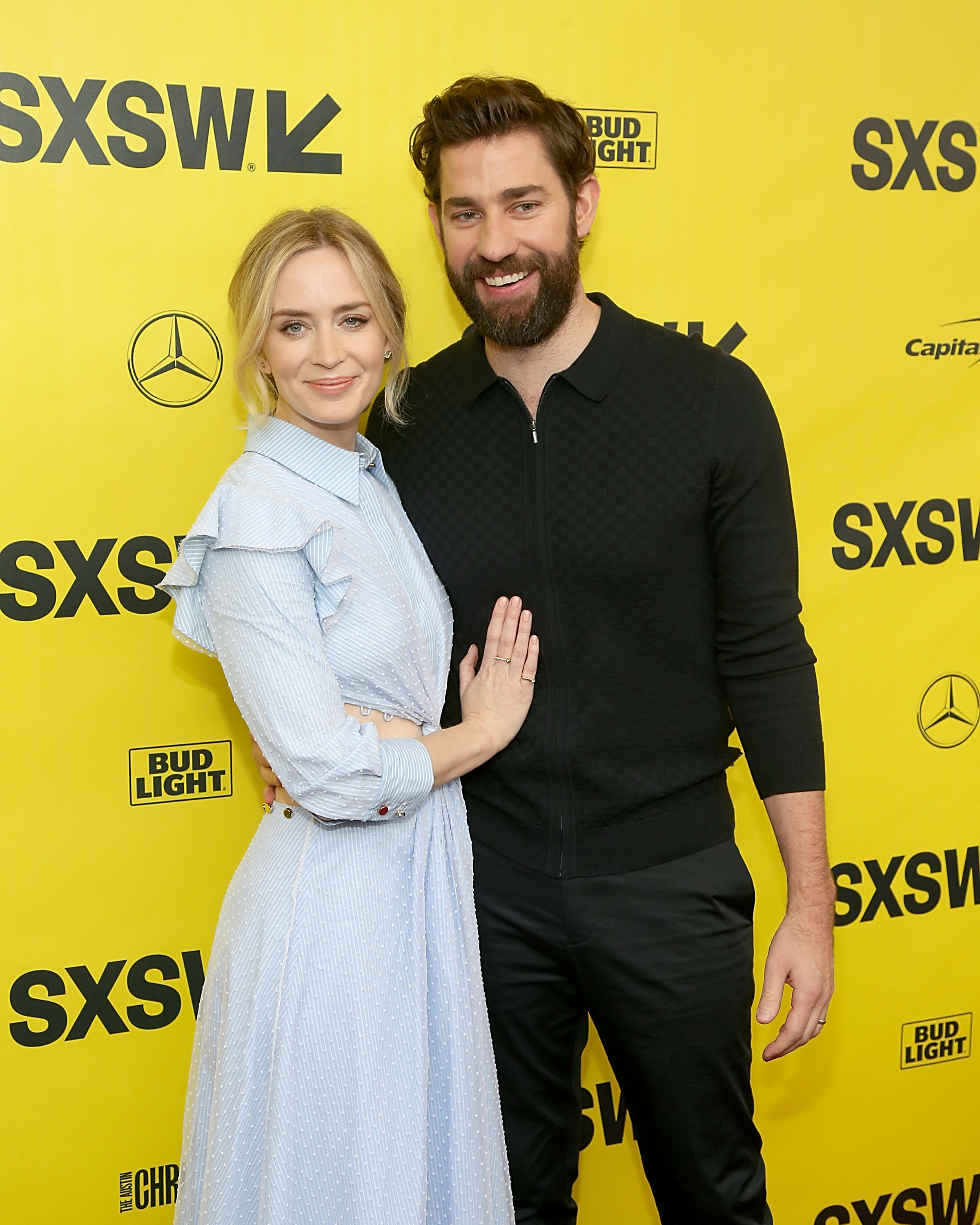 Emily Blunt and John Krasinski attend the screening of "A Quiet Place" during the South By Southwest Conference and Festivals at the Paramount Theatre in Austin, Texas, on March 9, 2018. | Source: Getty Images