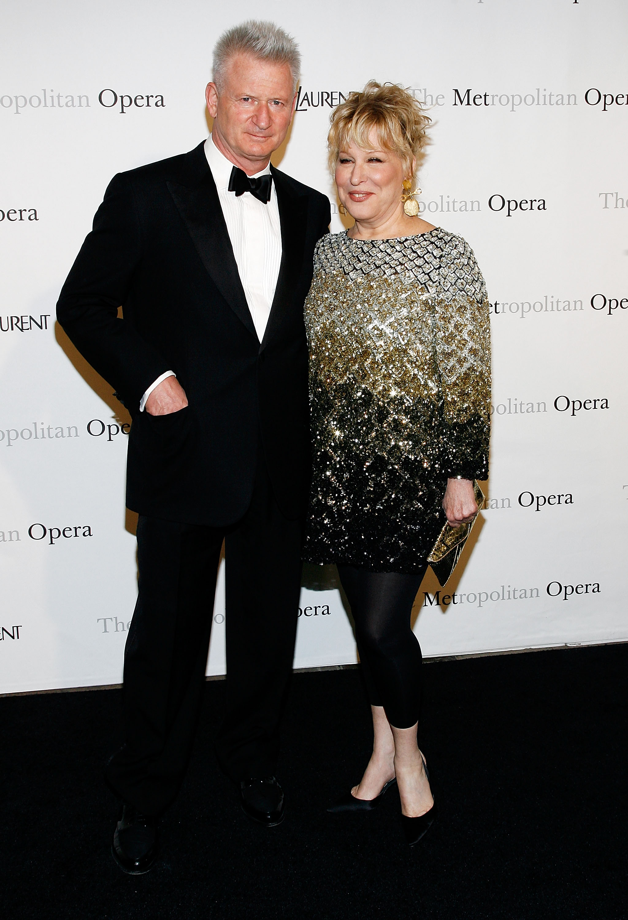 Bette Midler (L) and husband Martin von Haselberg attends the Metropolitan Opera gala permiere of "Armida" at The Metropolitan Opera House on April 12, 2010 in New York City | Source: Getty Images