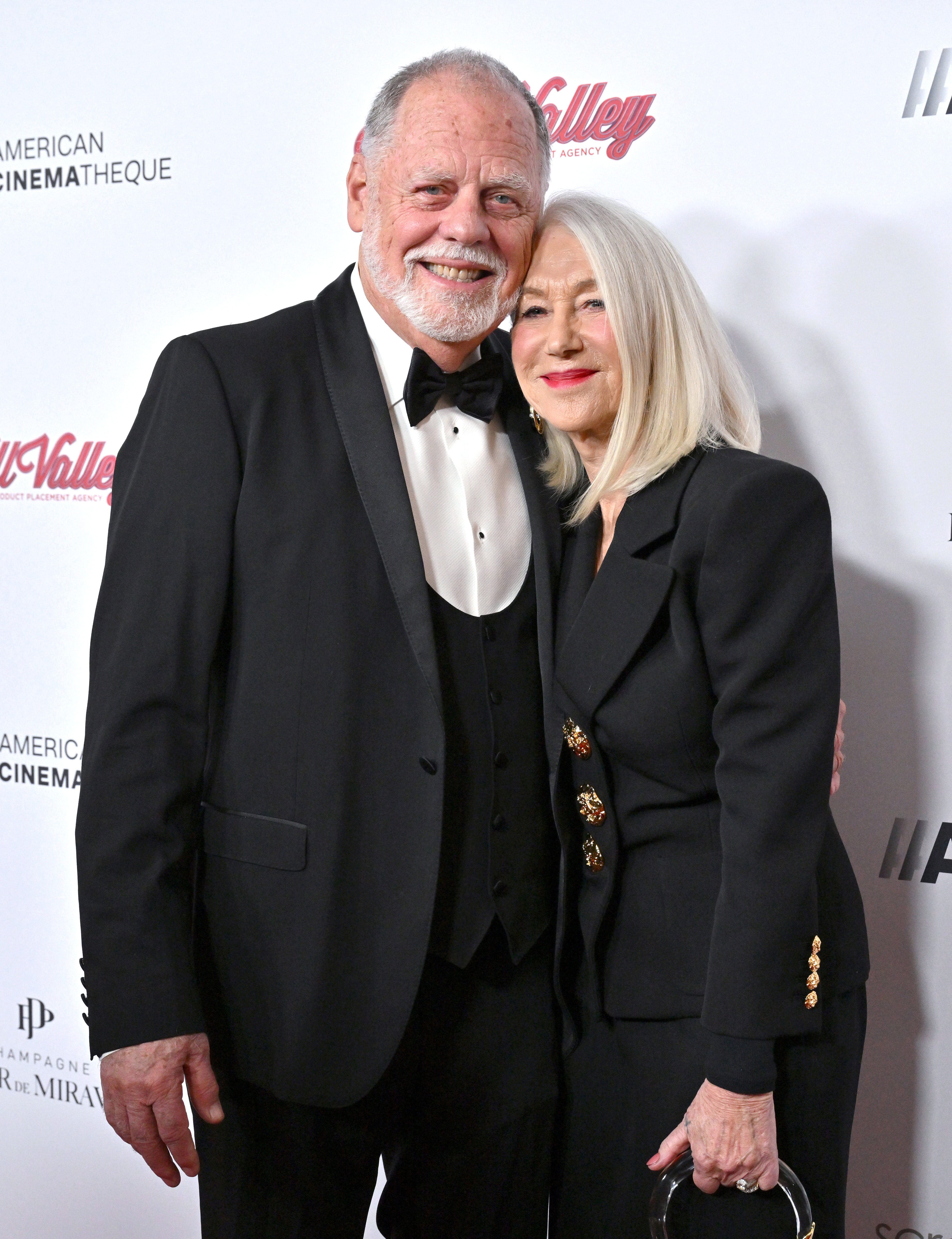 Taylor Hackford and Dame Helen Mirren at the 37th Annual American Cinematheque Awards in Beverly Hills, California on February 15, 2024 | Source: Getty Images