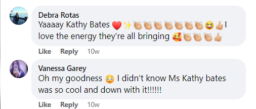 Netizens comment on Kathy Bates' "Lip Sync Battle" video on Facebook  | Source: www.facebook.com/lipsyncbattle