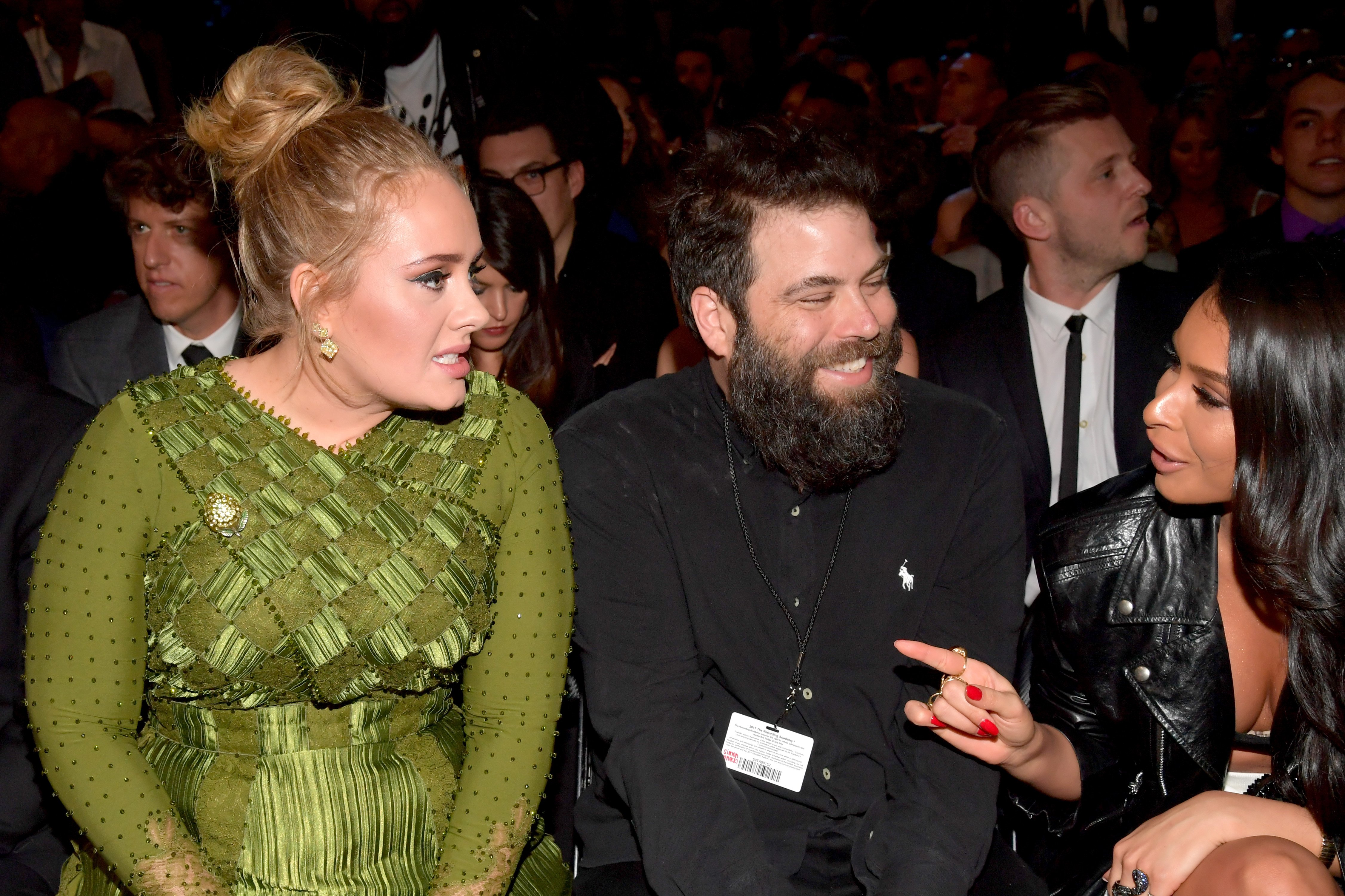 Adele and Simon Konecki at The 59th GRAMMY Awards at STAPLES Center on February 12, 2017, in Los Angeles, California. | Source: Getty Images