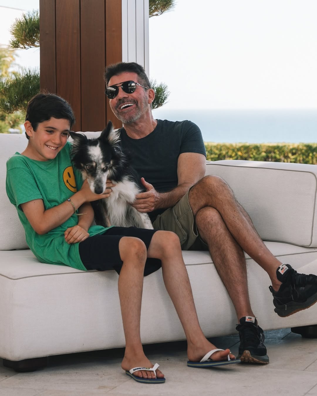 Eric and Simon Cowell from a post dated February 14, 2024. | Source: Instagram/simoncowell