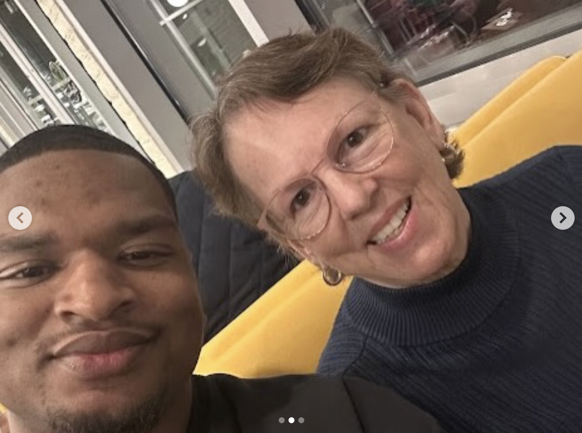 Jamal Hinton clicks a selfie with Wanda Dench, dated November 26, 2025 | Source: Instagram/jamalhinton12