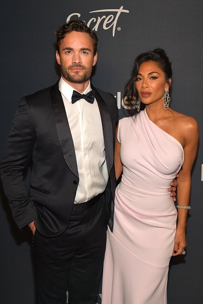 Thom Evans and Nicole Scherzinger at The Beverly Hilton Hotel on January 05, 2020 in Beverly Hills, California. | Photo: Getty Images 