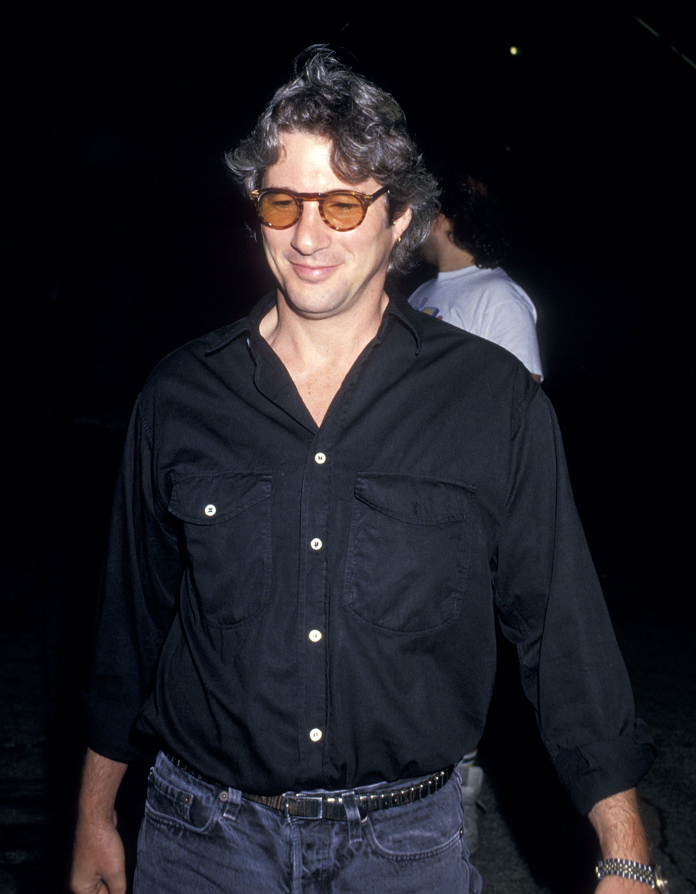 Richard Gere at a Madonna in concert for the Who's That Girl World Tour on July 13, 1987. | Source: Getty Images