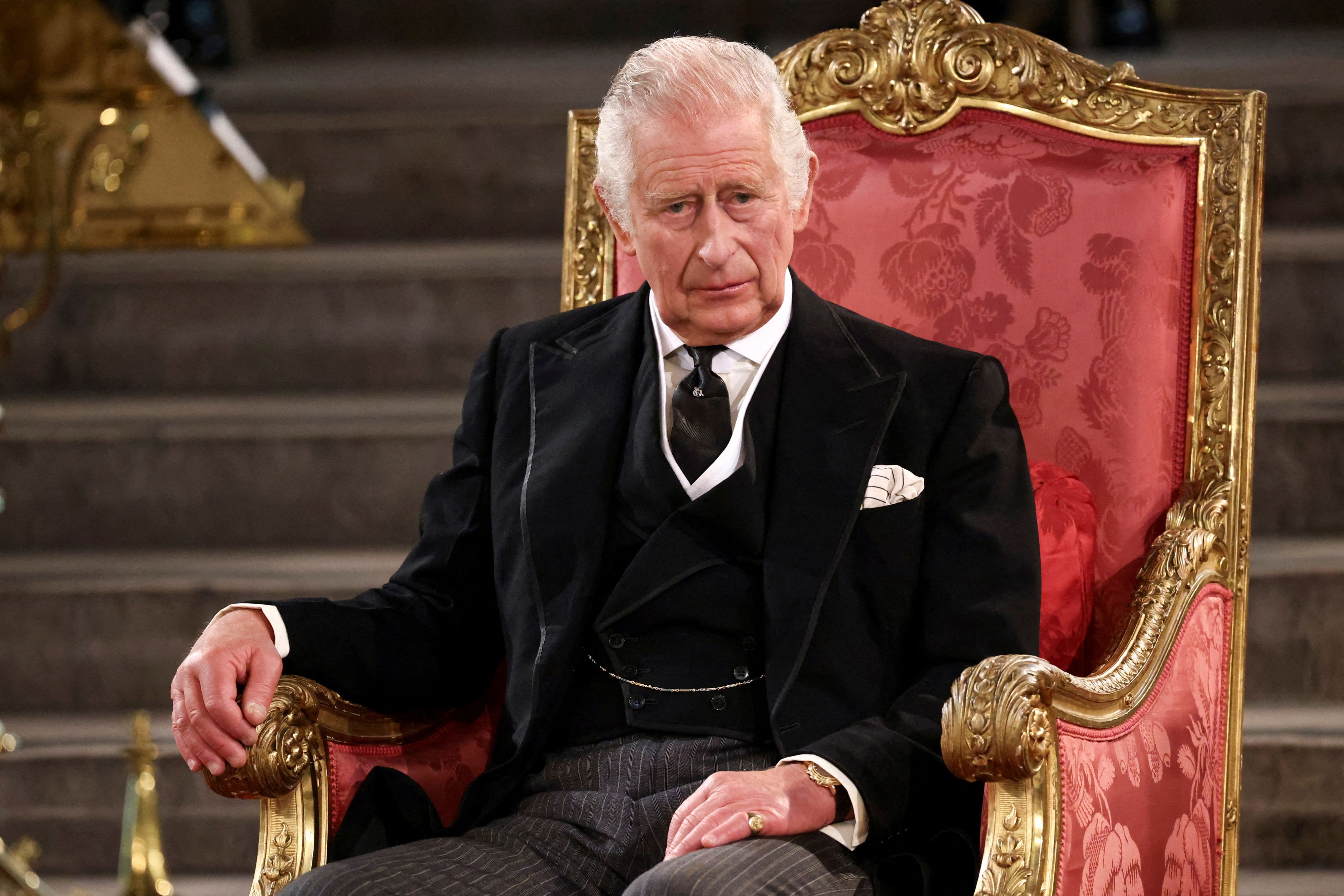King Charles III attends the presentation of Addresses by both Houses of Parliament in Westminster Hall on September 12, 2022 | Source: Getty Images