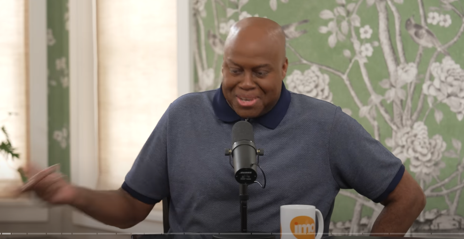 Craig Robinson speaking during an episode of the 'IMO with Michelle and Craig' podcast. From a video dated July 16, 2025. | Source: YouTube/Michelle Obama