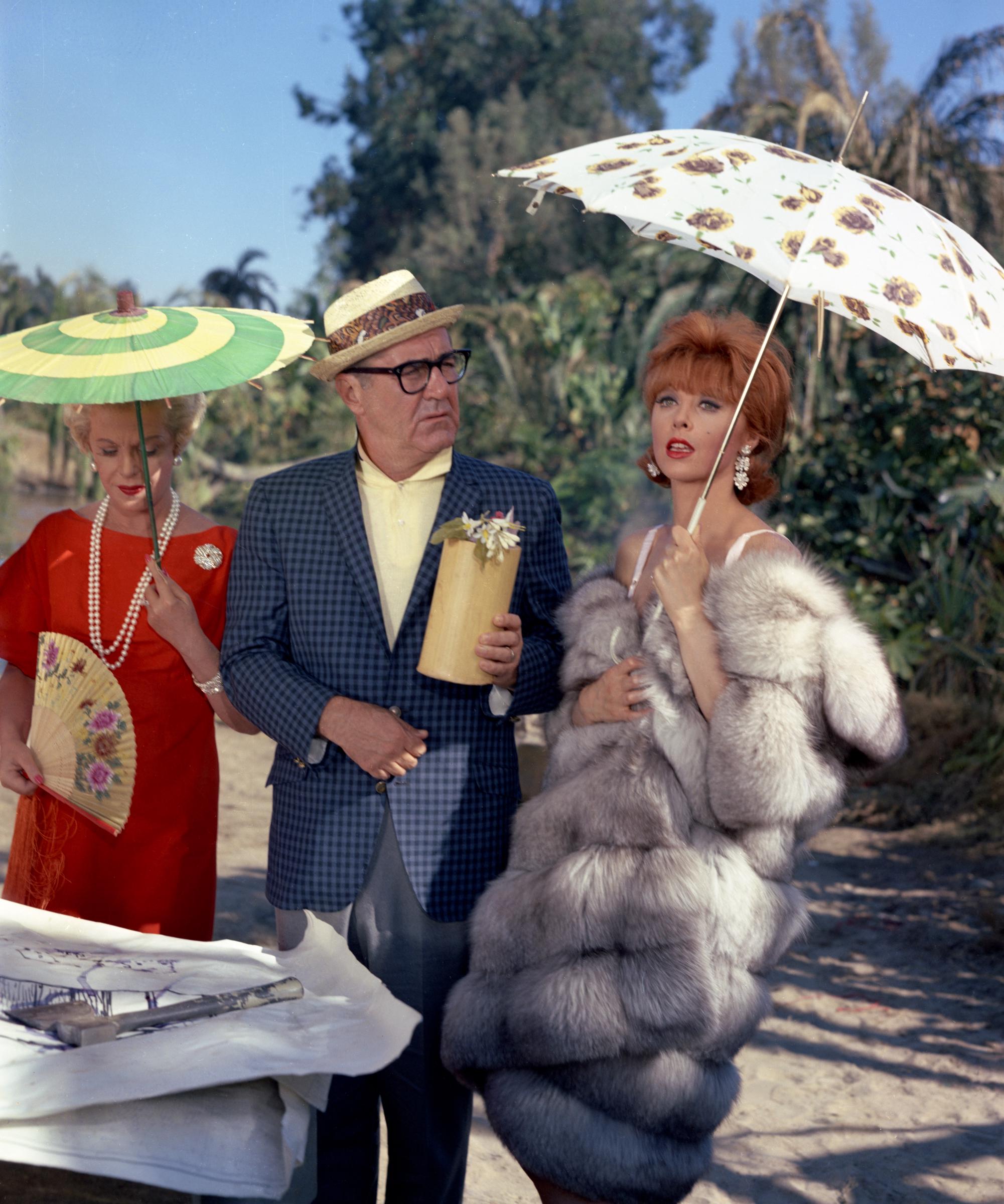 Natalie Schafer, Jim Backus, and Tina Louise on "Gilligan's Island," on March 3, 1964 | Source: Getty Images
