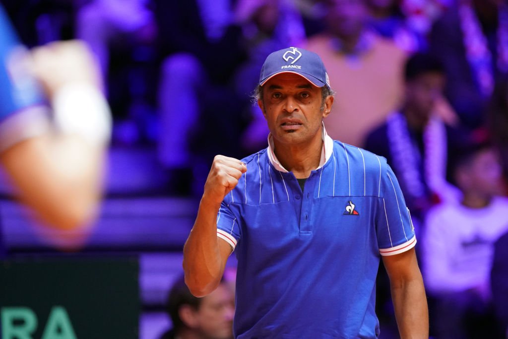Yannick Noah lors d'un match de Coupe Davis. | Photo : Getty Images