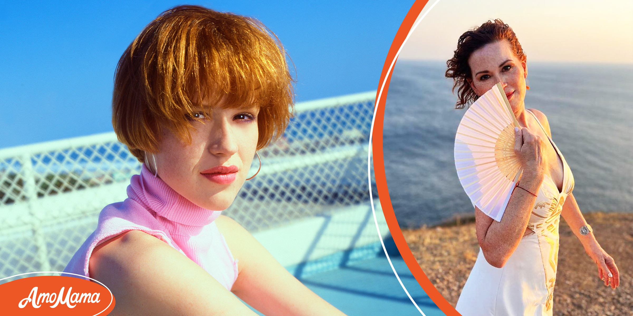 Molly Ringwald, 55, Exudes ‘Goddess Vibes’ in White & Gold Dress in Photos from Greece