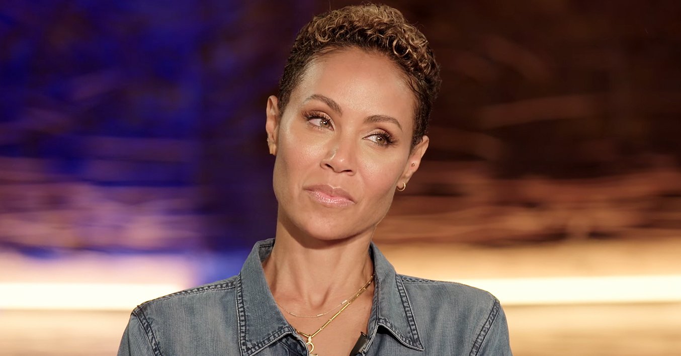 Actress Jada Smith lisening to her husband Will Smith during an episode of "Red Table Talk" on Facebook Watch on July 7, 2020 | Photo: Red Table Talk