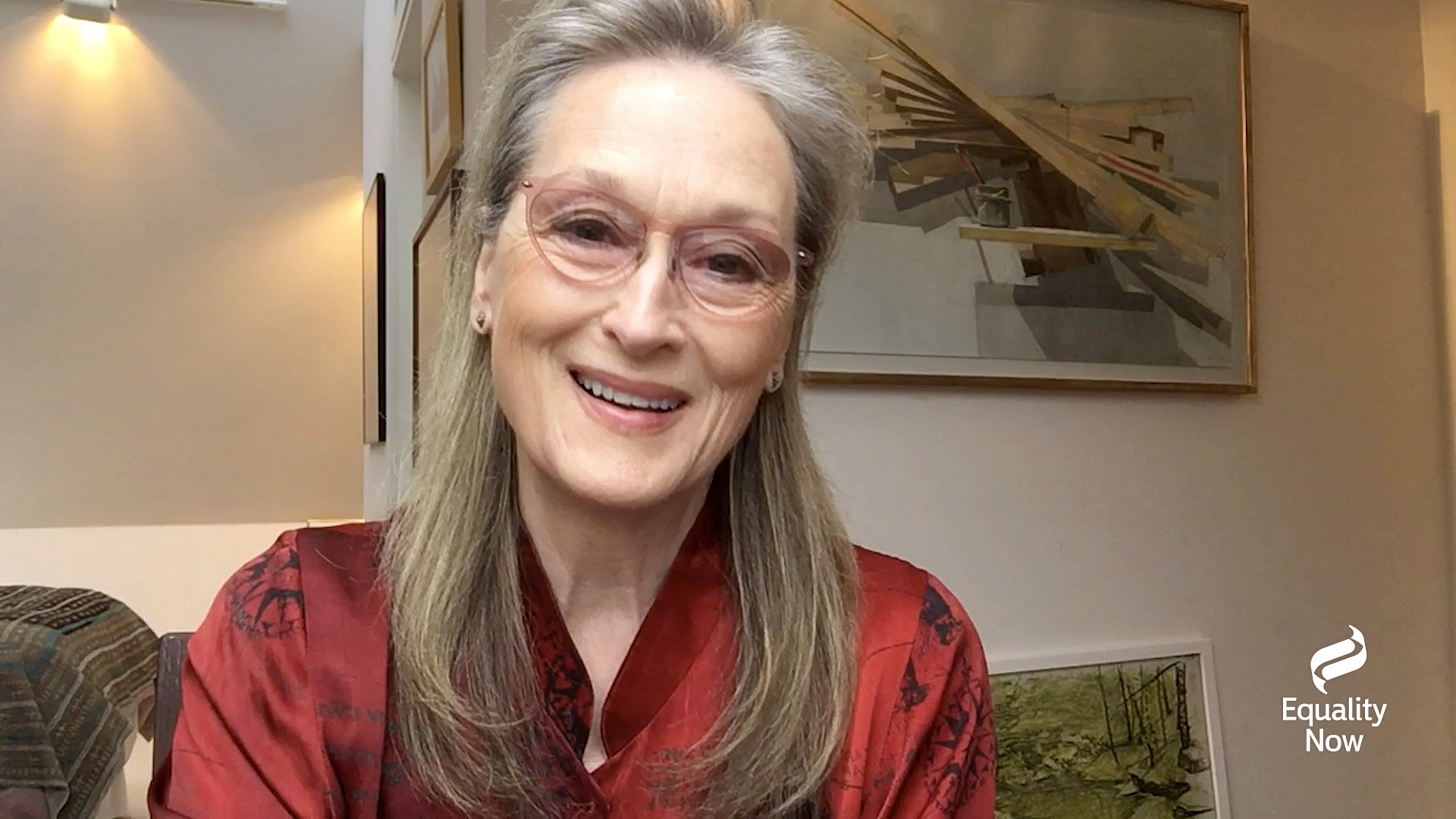 Meryl Streep speaks during Equality Now's Virtual Make Equality Reality Gala on December 03, 2020. | Source: Getty Images